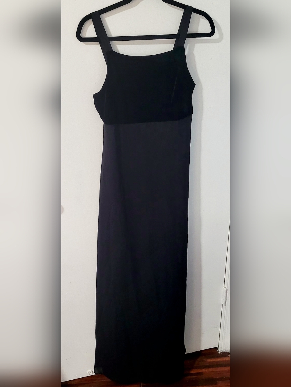 Rhapsody Black Velvet Sleeveless Maxi Dress Witchy Whimsigoth Sz 10
